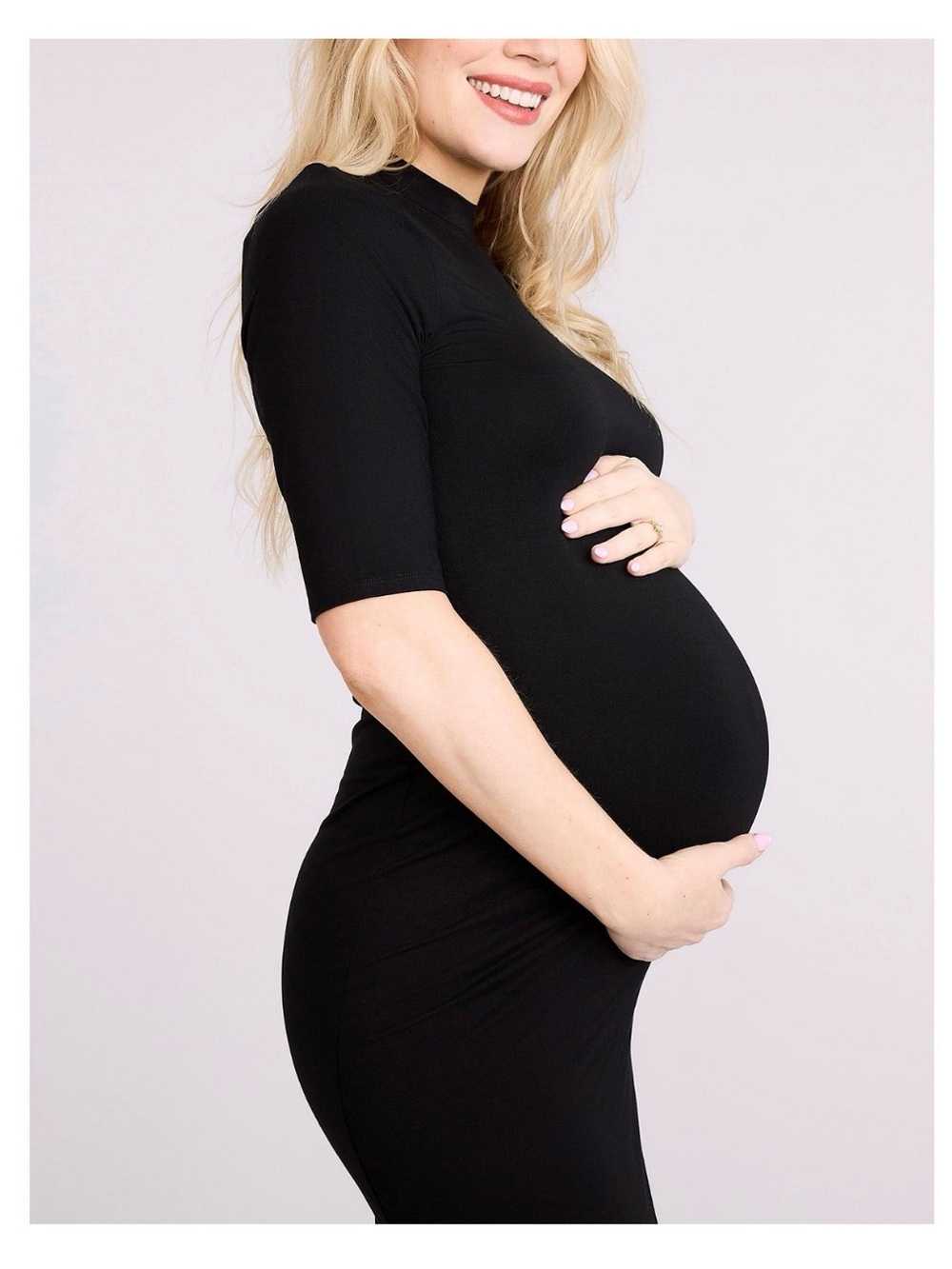 Motherhood Maternity Black Maternity Bodycon Dress